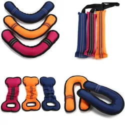 Disco volador para perros - Boomerang resistente y reflectante