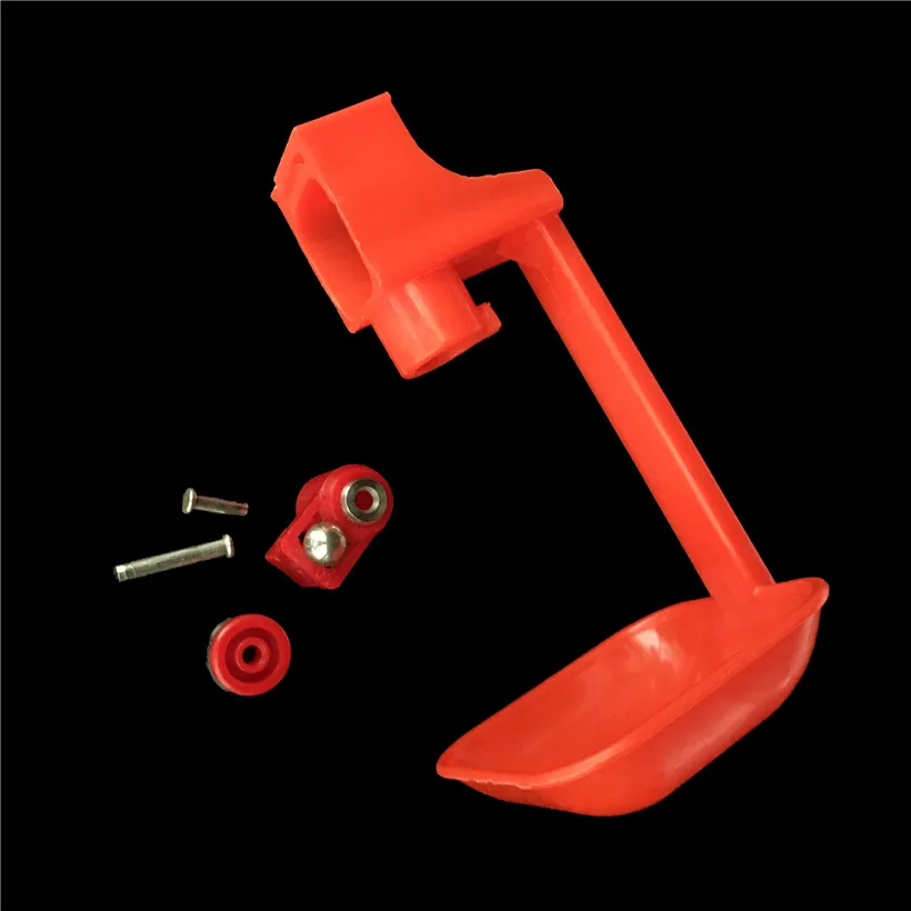 Taza para beber pollo, bebedero de pipas cuadradas, alimentador de animales, gallo, agua, rojo, alimentación de aves de corral, 22x22mm, 50 unidades - imagen 3