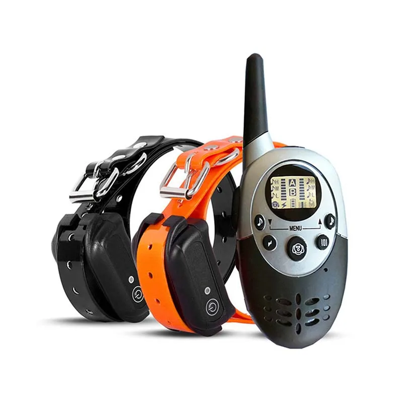 Collar de entrenamiento para perros eléctrico remoto de 1000m, Collar de entrenamiento para perros con control remoto Vibra resistente al agua, choque estático para dejar de ladrar, Collar de entrenamiento para perros con carga - imagen 3