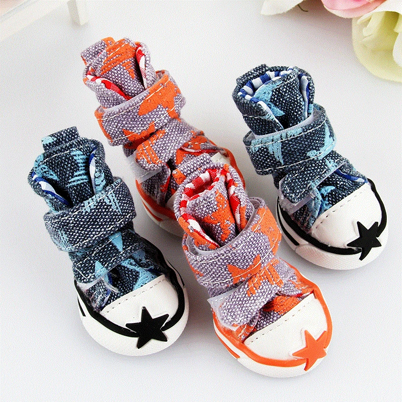 Zapatos transpirables de alta calidad para perros, botas antideslizantes con suelas de tendón de ternera, para primavera y verano, ZL271 - imagen 4