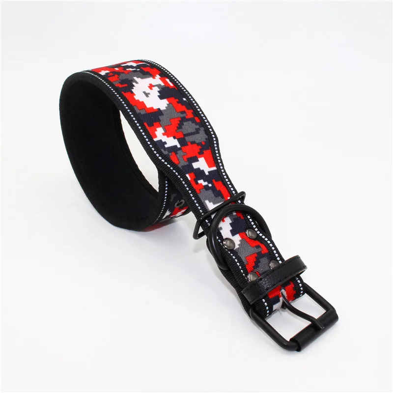 10 Colors Reflective Puppy Big Dog Collar with Buckle Adjustable Pet Collar for Small Medium Large Dogs Pitbull Leash Dog Chain - imagen 4