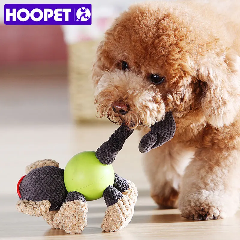 HOOPET-juguetes interactivos para perros grandes, juguete de peluche para cachorros, suministro de pelota - imagen 5