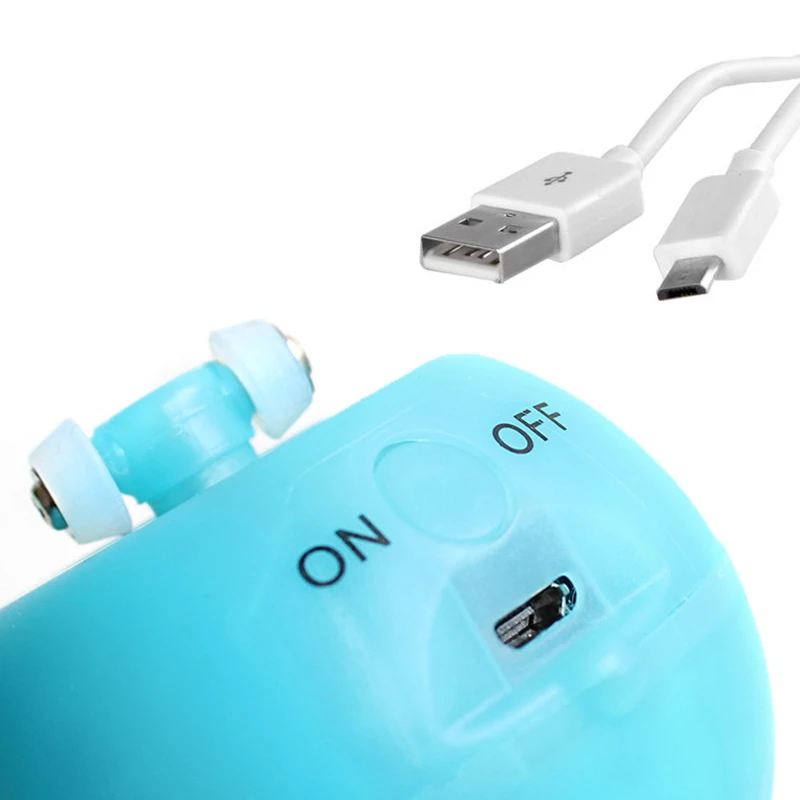 Divertidos juguetes para perros y gatos, bolas brillantes con desplazamiento LED recargable con sonido de campana de plumas, bolas de silicona, entrenamiento ágil, juguete para gatos - imagen 3