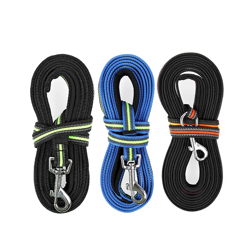 Correa de cadena para perros de 3M/5M/10M, productos, accesorios, nailon, antideslizante, adiestramiento al aire libre, cinturón de plomo para mascotas, correa suave acolchada para perros - imagen 2