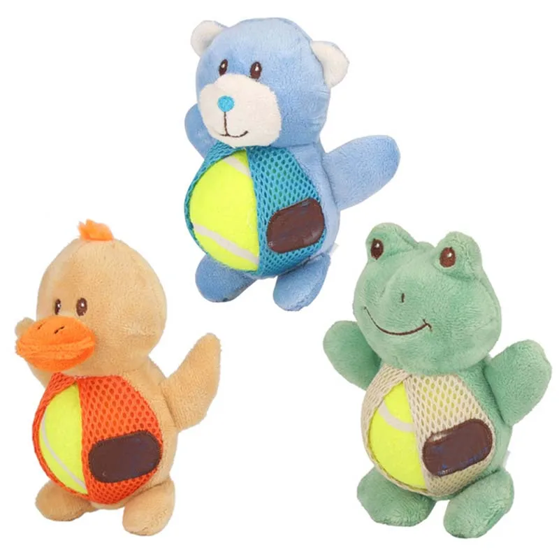 Lindo Animal de peluche de juguete para perros, juguete interactivo para perros, cachorros, gatos, entrenamiento divertido, resistente a mordeduras, masticar, sonido de chirrido, suministros para mascotas - imagen 2