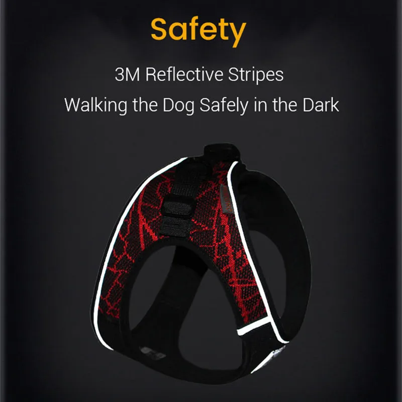 Arnés reflectante sin tirones para perro, chaleco acolchado transpirable para perros pequeños y medianos, Bulldog y Chihuahua - imagen 3