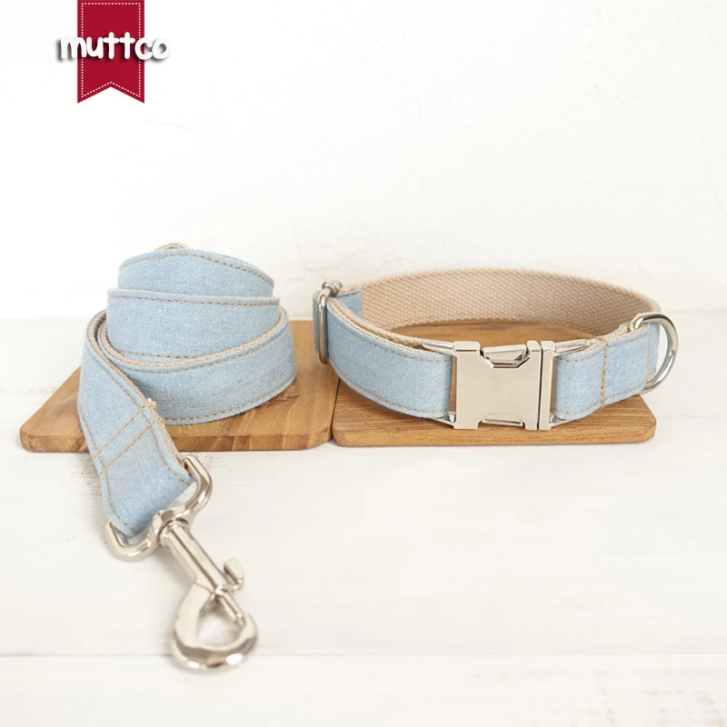 Collares personalizados MUTTCO para perros, venta al por menor, collar para perros de diseño propio, collar hecho a mano THE LIGHT JEAN, collar para perros de 5 tamaños UDC034 - imagen 4