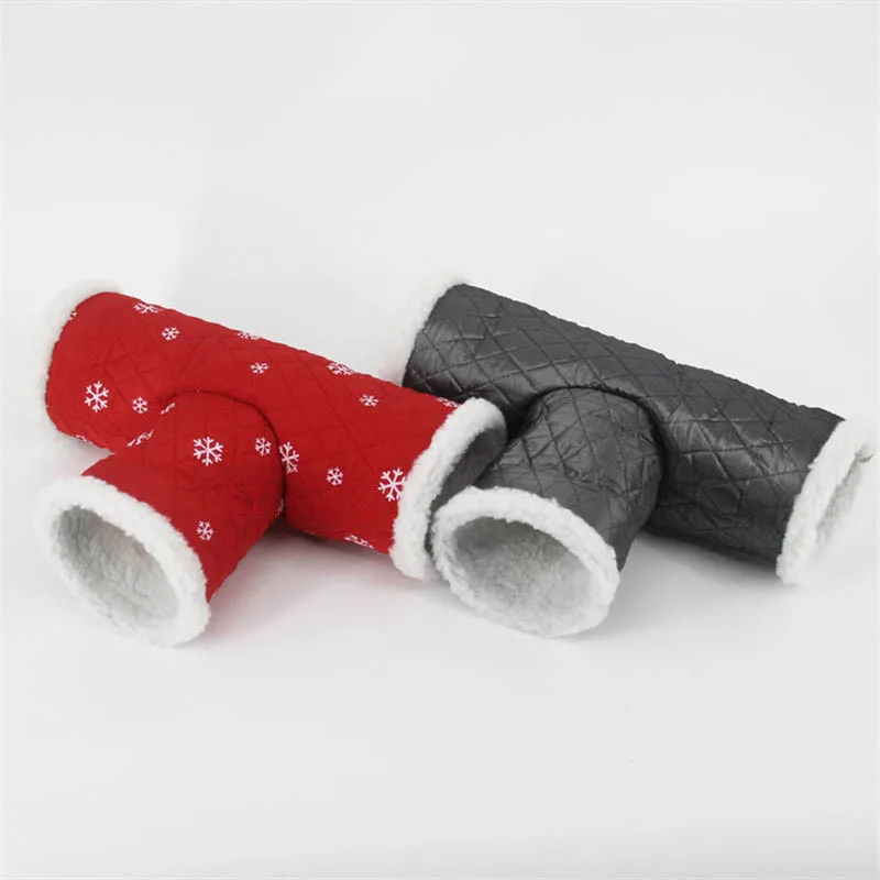 Mini hámster, ardilla, juguete de tres túnel para mantener el calor, tubo, erizo, Casa de Chinchilla, cueva, accesorios para animales pequeños, suministros para mascotas - imagen 5