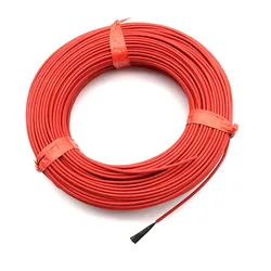 Sistema de Cable de calefacción de suelo por infrarrojos, Cable de fibra de carbono de 20M, 12K, 33Ohm, 2,0mm