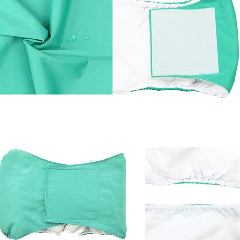 Pañales lavables para perros y mascotas, pantalones fisiológicos absorbentes ajustables para cachorros y perros grandes, bragas reutilizables para perros, pantalones cortos - imagen 5