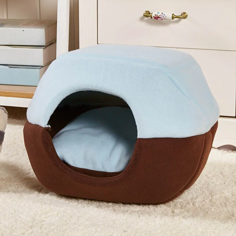 Cama de moda para perro y gato, caseta suave de Yurts, nido de calentamiento de invierno, suministros para mascotas, tallas S, M y L, novedad - imagen 3