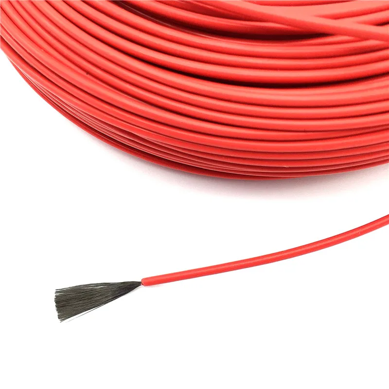 Sistema de Cable de calefacción de suelo por infrarrojos, Cable de fibra de carbono de 20M, 12K, 33Ohm, 2,0mm - imagen 4
