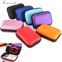 Estuche rígido para auriculares de viaje – Bolsa cuero con cremallera y USB
