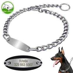 Collar cadena entrenamiento para Pitbull y perros grandes