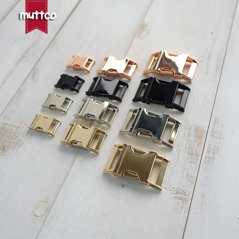 10 unids/lote DIY accesorio de collar de perro 15,20,25,30mm mochila de correas hebilla de liberación rápida aleación de zinc suministros para cachorros de compañía 4 colores - imagen 2