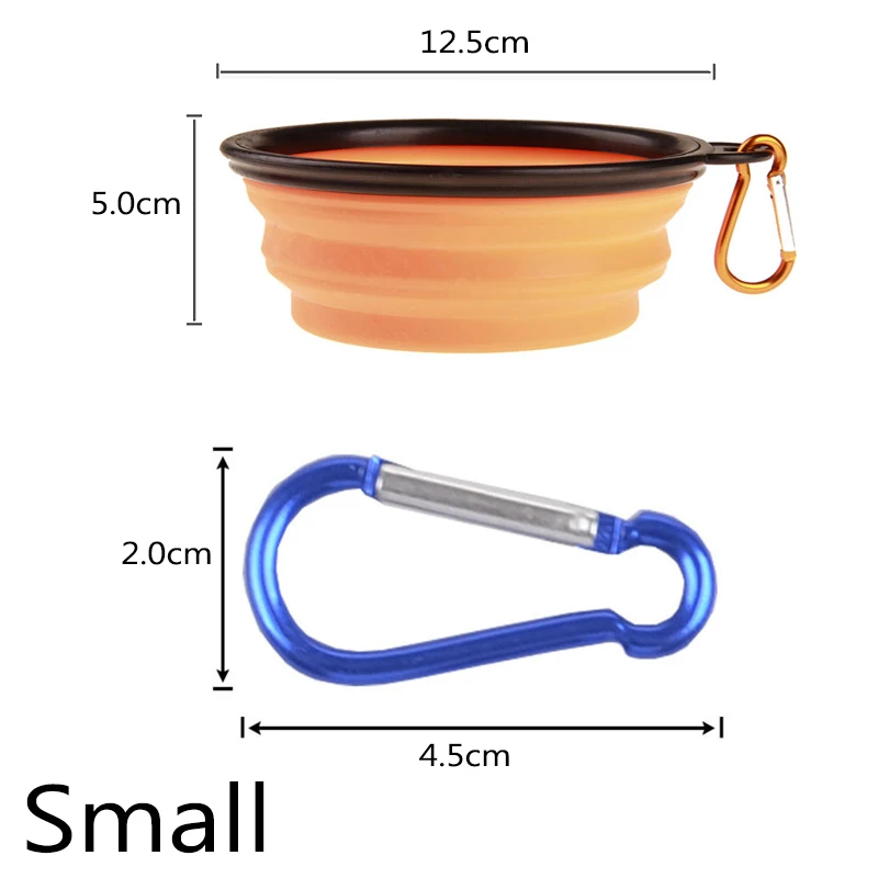 Cuencos Viaje Plegables para Mascotas - uso en perro