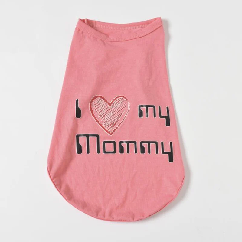 Petstyle-Camiseta de verano para mascotas, chaleco para perros pequeños, ropa para cachorros de mamá encantadora, camisas para Chihuahua, Yorkshire Terrier, ropa para perros y gatos - imagen 5