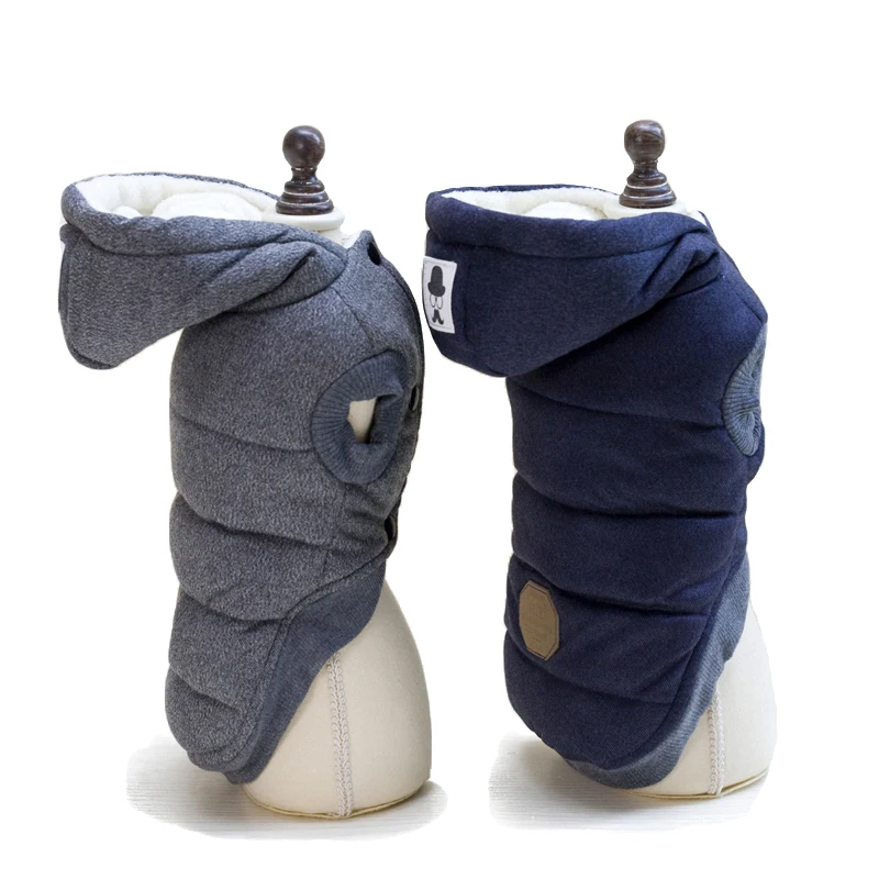 Ropa cálida de invierno para mascotas, abrigo grueso con capucha de algodón para gatos, cachorros, perros, chaquetas, Chihuahua, Yorkie, S-XXL - imagen 4