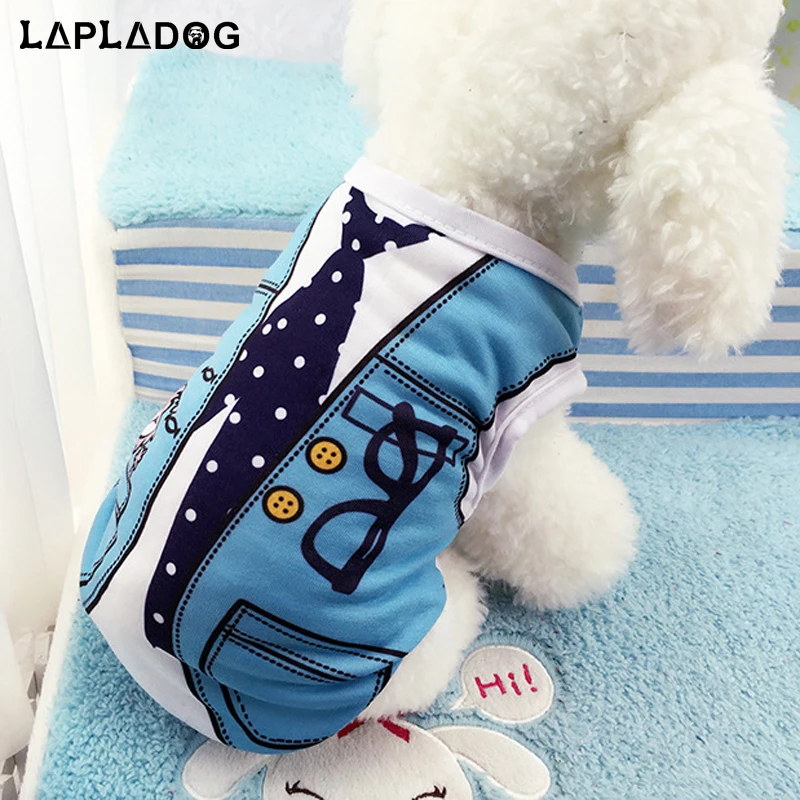 Chaleco de dibujos animados para perro, 8 estilos, ropa de verano para mascotas, camiseta, abrigo para cachorro, disfraz para Chihuahua, talla XS-XXL, ropa para mascotas ZL86 - imagen 2