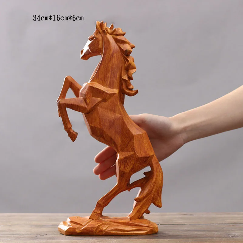 Creative Horse Wedding Decoration Figurines Miniatures Artificial Resin Animal Ornament Vintage Home Decor Valentines Day Gifts - imagen 4