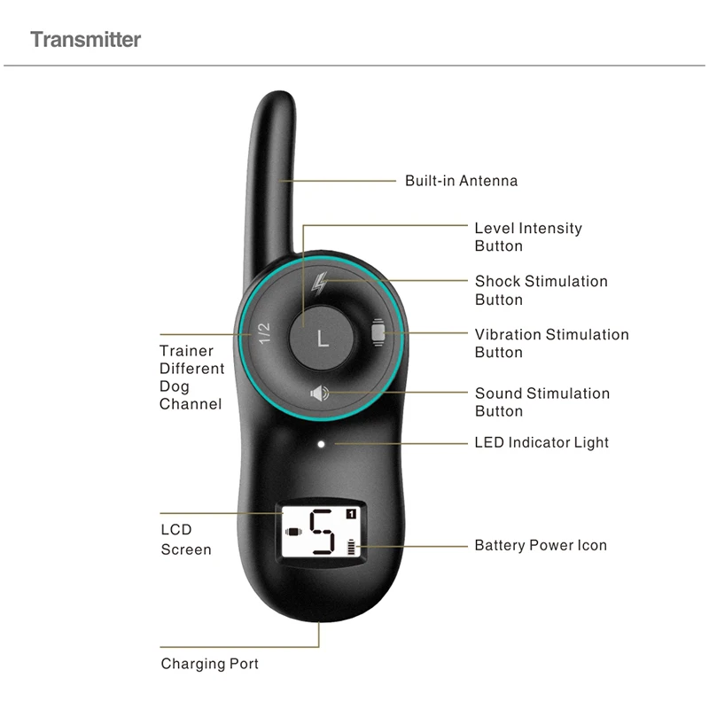 Nuevas collares eléctricos de entrenamiento para perros IP67, Collar para perros recargable a prueba de agua con receptor de Control remoto de 400m, collares de entrenamiento para mascotas - imagen 5