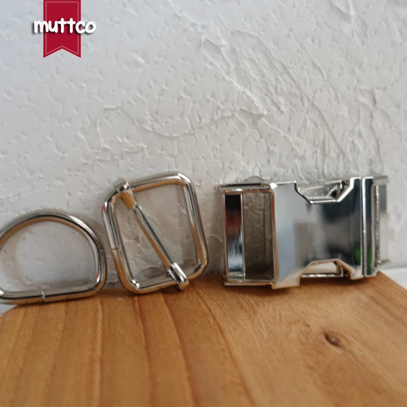 Juego de Collar de perro DIY, hebilla de metal + hebilla ajustable + anillo D, hebilla de aleación de zinc de 2,0 cm, hebilla ajustable, 4 colores, 10 Uds. - imagen 2