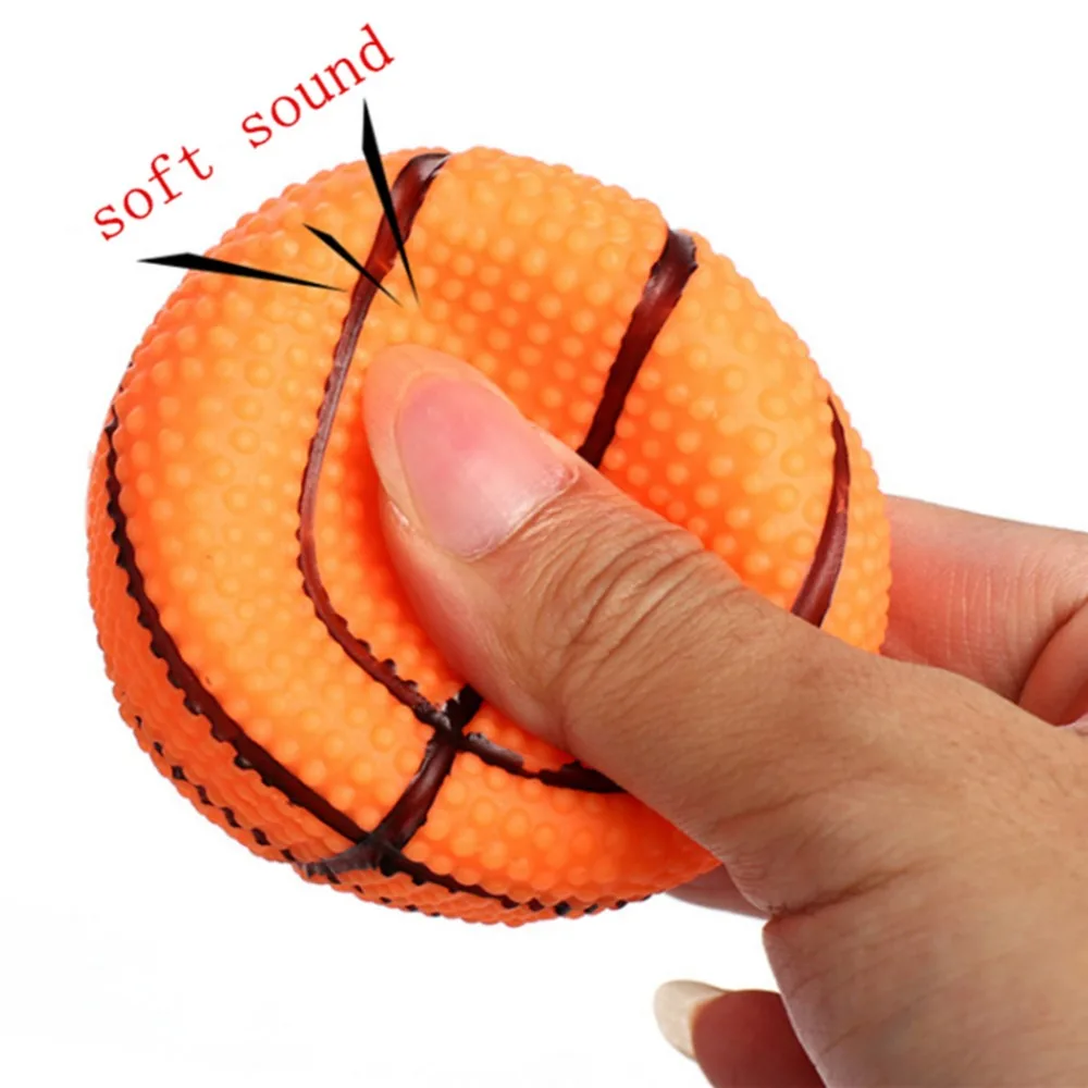 Pelota de goma con sonido chirriante para perro, pelota interactiva de fútbol, baloncesto, suministros para mascotas pequeñas, medianas y grandes - imagen 2