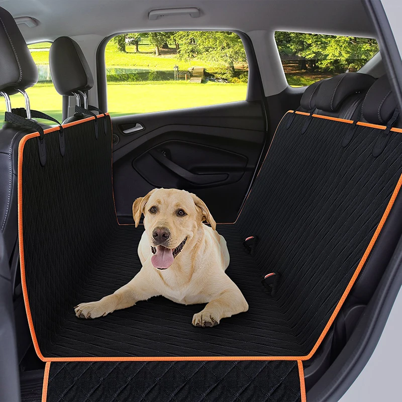 Fundas de asiento de coche para mascotas, accesorios para Interior de coche de viaje para perros grandes, alfombrilla para perros resistente al agua y a los arañazos para SUV - imagen 2