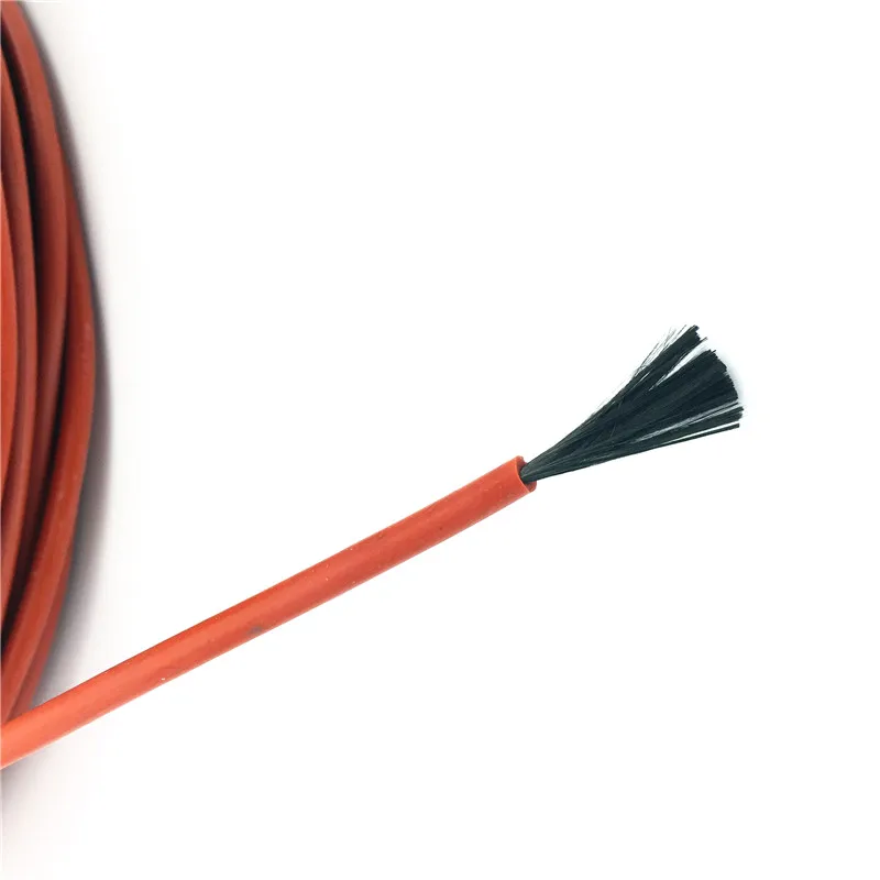 Sistema de Cable de calefacción por infrarrojos, Cable de fibra de carbono de Gel de sílice de 3mm, utilizado en voltaje de 220v, 150w, 10M, 12K, 33ohm / M - imagen 2