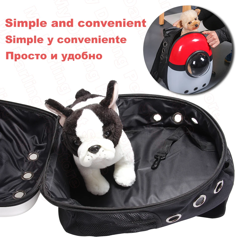 Mochila con ventana para gato, bolsa de viaje, cápsula espacial, producto para cachorro - imagen 4