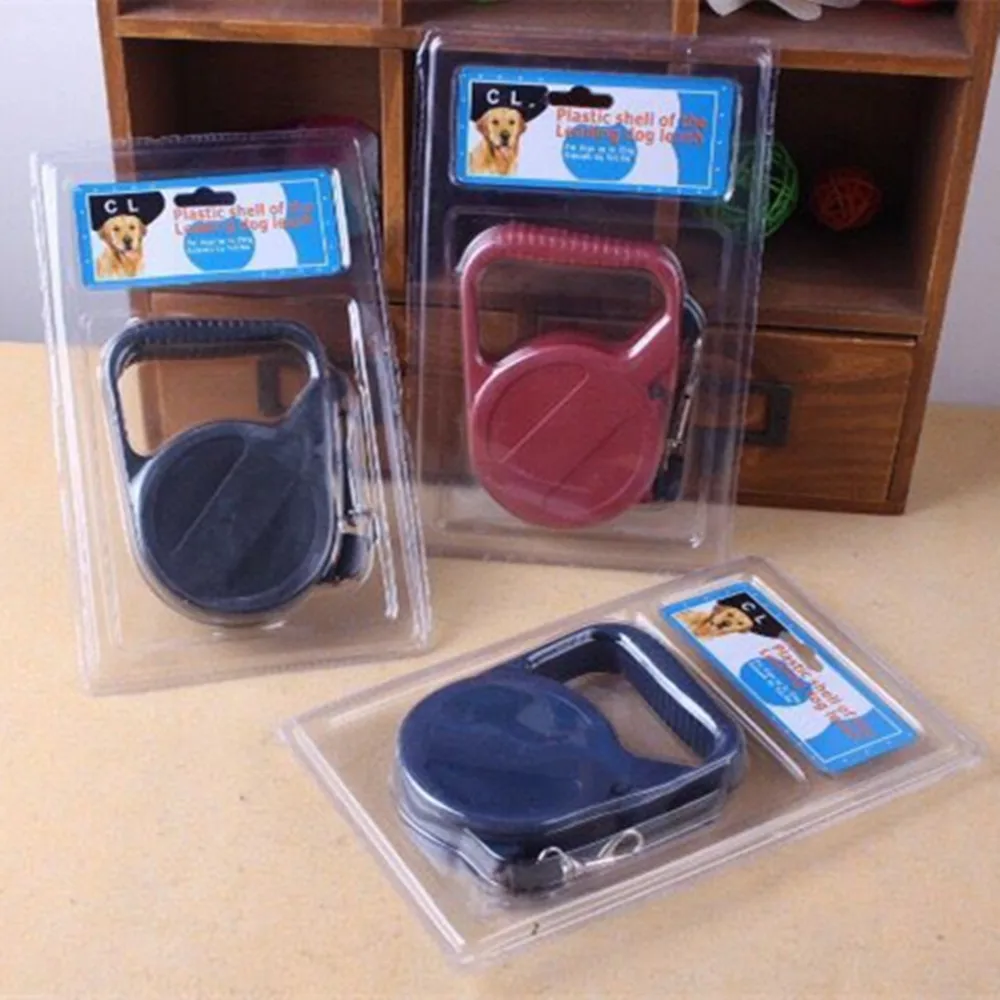 Correa automática de plástico para perro, arnés de tracción de 3 metros, para gato, Chihuahua, Bulldog - imagen 4