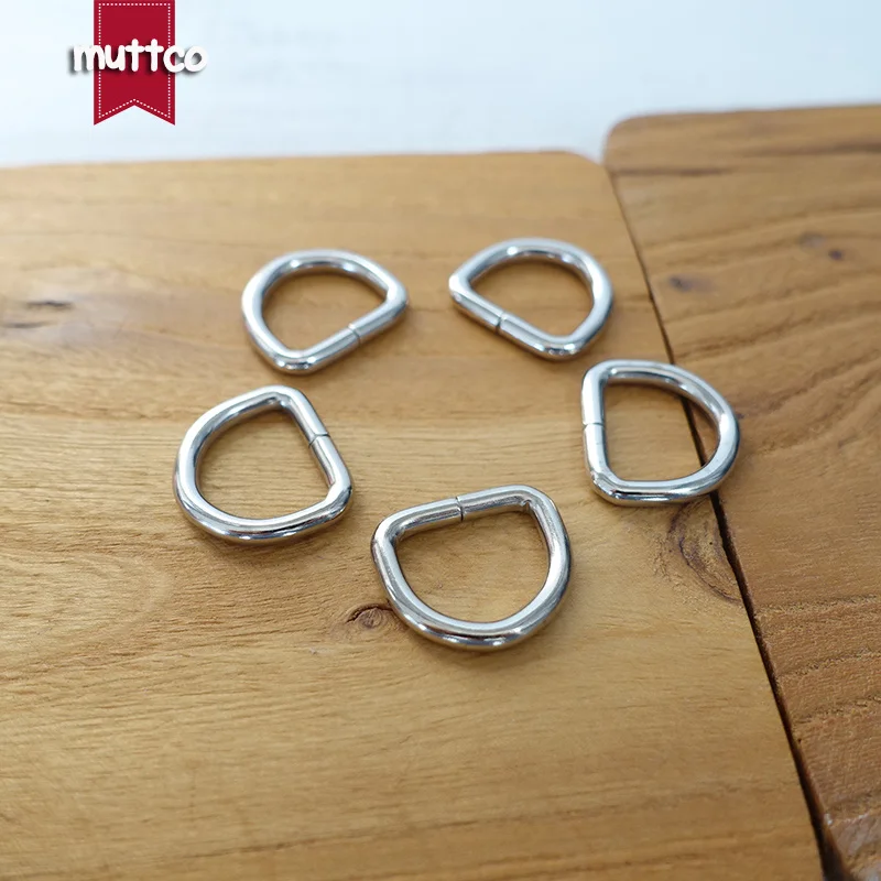 50 Uds. De accesorios para hacer Collar de perro DIY, 15-30mm, costura de equipaje, botón Manual, anillo en D y hebilla de semianillo para C hecha a mano