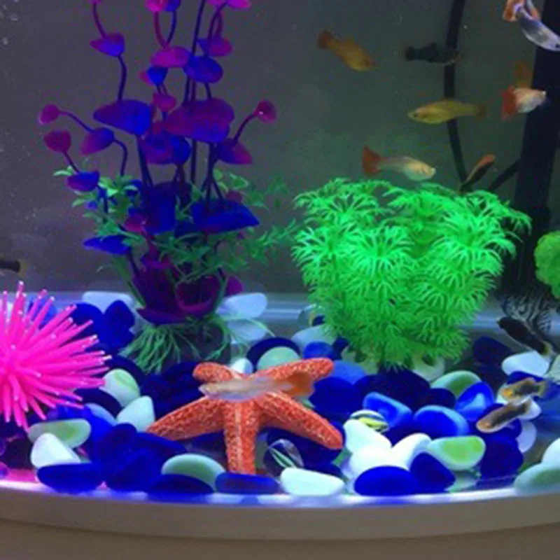 Estatua de resina de estrella de mar de simulación, decoración de pecera, adornos de peces de acuario falsos artificiales, accesorios de paisaje de fondo - imagen 2