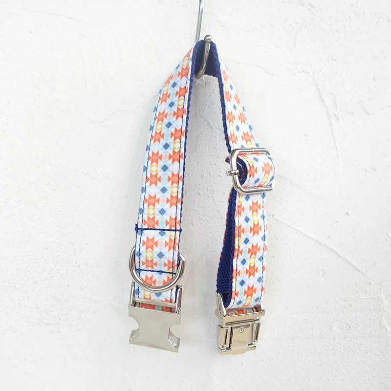 MUTTCO, venta al por menor, collares personalizados para cachorros y mascotas, collar hecho a mano, collar y correa para perros a la moda antipérdida, conjunto de 5 tamaños UDC056 - imagen 2