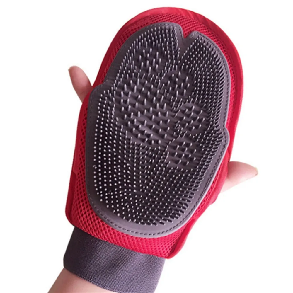 Guantes de aseo para mascotas, cepillo para gatos, cepillo para Deshedding, guante para el pelo de mascotas, para el cuidado de perros y gatos - imagen 2