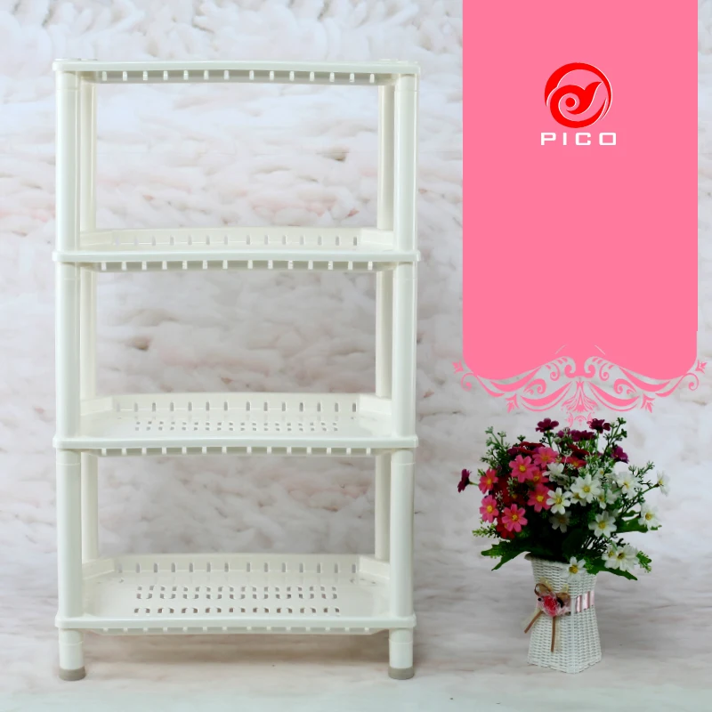 Estante para platos de 4 capas, organizador de cocina y almacenamiento, blanco, hueco, para ducha y cuarto de baño, ZL304, nuevo - imagen 2