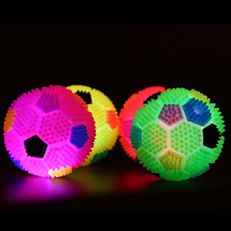 Bola para masticar para mascotas, bola Led brillante con botón incorporado, batería para perros y gatos, juguetes interactivos para exteriores - imagen 2
