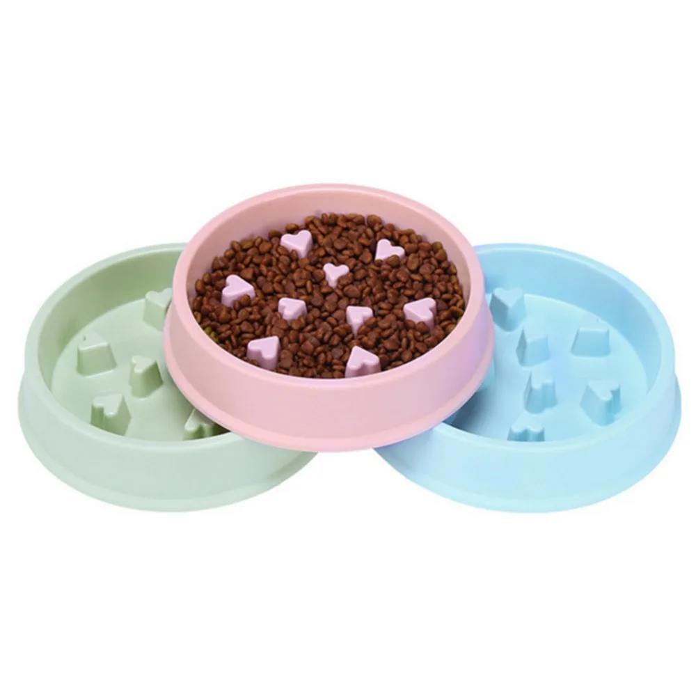 Cuenco de plástico antiasfixia para perro y gato, alimentador lento para mascotas, plato para comer, plato para comida, antigoteo, nuevo - imagen 2
