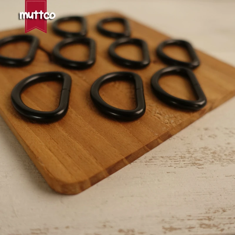 Hebilla de aleación de metal para Collar de perro, cierre de semiranillo en forma de D, color negro, 2,5 cm, DK-007 - imagen 4