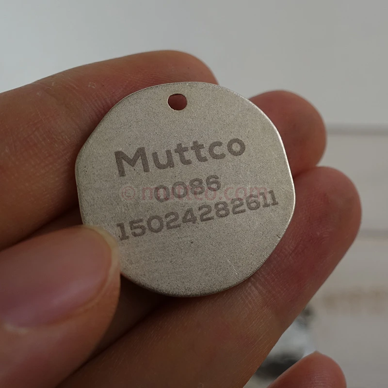 Kirsite-grabado láser funcional, letras de autodiseño de metal, grabado redondo, identificación de perros, tallar Nombre y teléfono, venta al por mayor