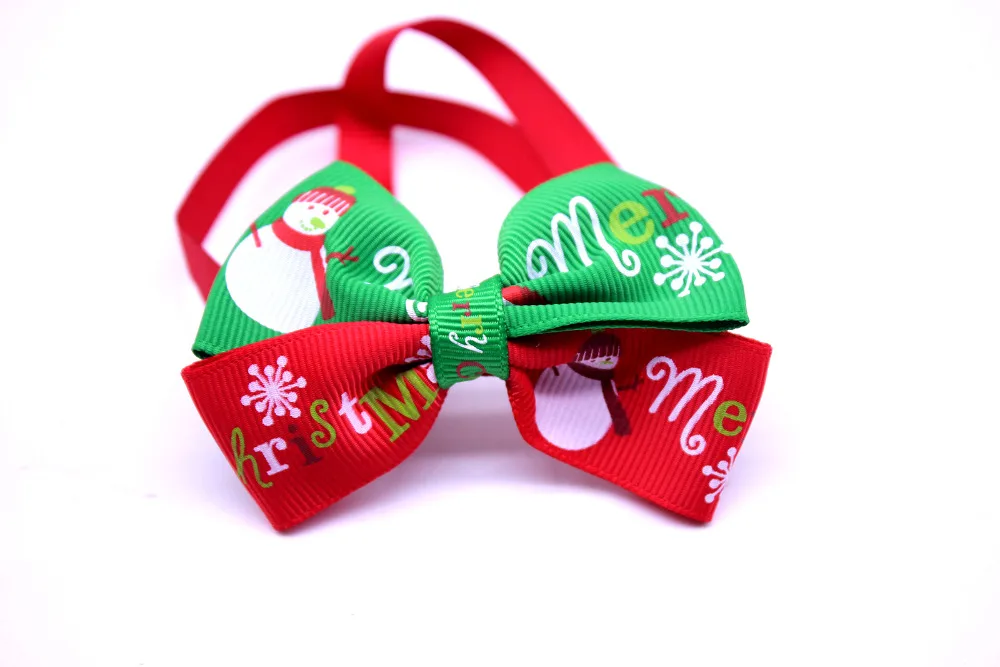 Lazo navideño para collar de perro y gato – Decoración festiva - imagen 4