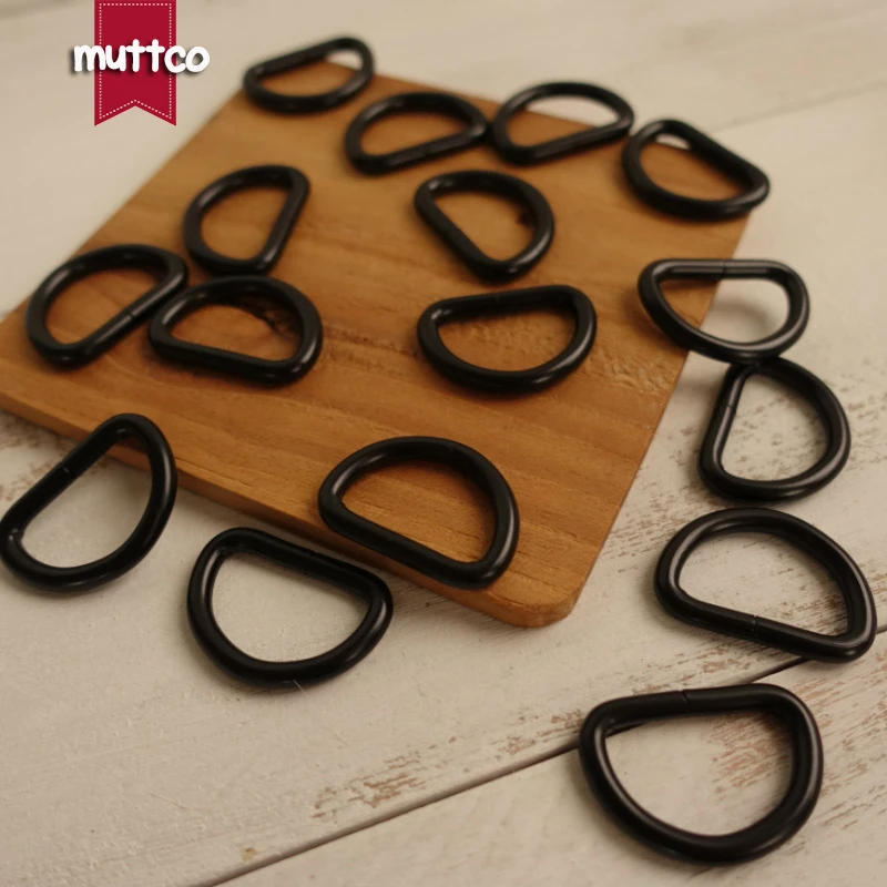 Hebilla de aleación de metal para Collar de perro, cierre de semiranillo en forma de D, color negro, 2,5 cm, DK-007 - imagen 3