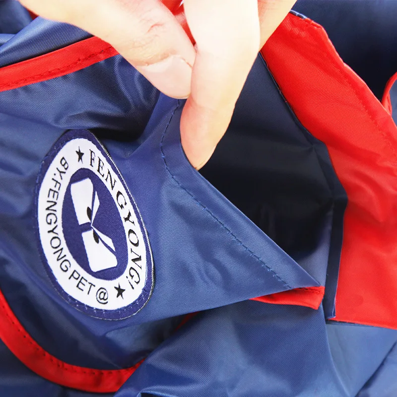 LAPLADOG-chubasquero para perros pequeños, medianos y grandes, ropa impermeable para cachorros, Mono para mascotas de talla XS-XXL, Color azul y rojo, de verano, ZL347 - imagen 4