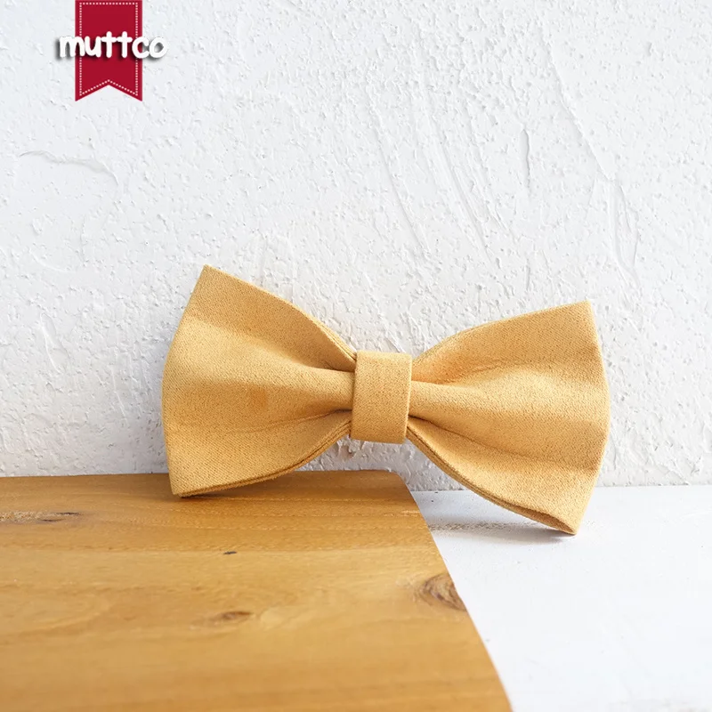 MUTTCO vende al por menor collar de perro duradero hecho a mano EL AMARILLO collar de etiqueta de identificación de perro personalizado correa de productos para mascotas antipérdida 5 tamaños UDC077