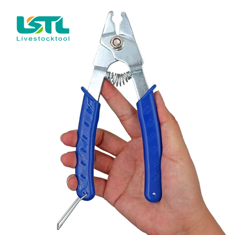 Instalación de abrazadera para jaula de pájaros y pollos, alicates para clavos M dispersos, alicates para jaulas de animales, accesorios para jaulas de conejo, herramientas de instalación - imagen 2
