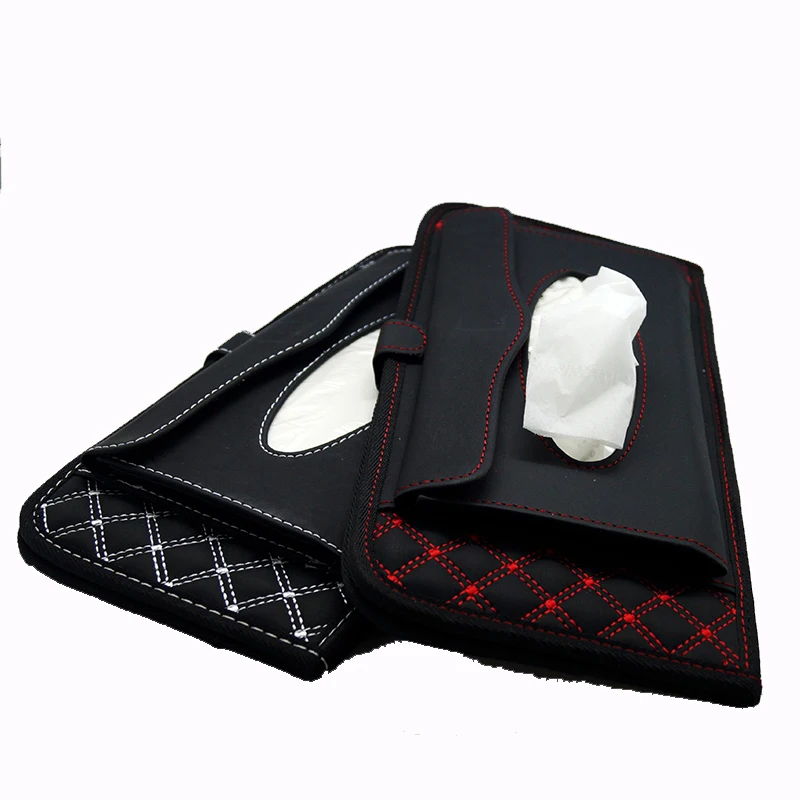 Parasol de viaje para coche, caja de CD de pañuelos multifuncional con soporte de funda ordenado de 14 discos para estuche de DVD, bolsa de almacenamiento, organizador de viaje - imagen 3