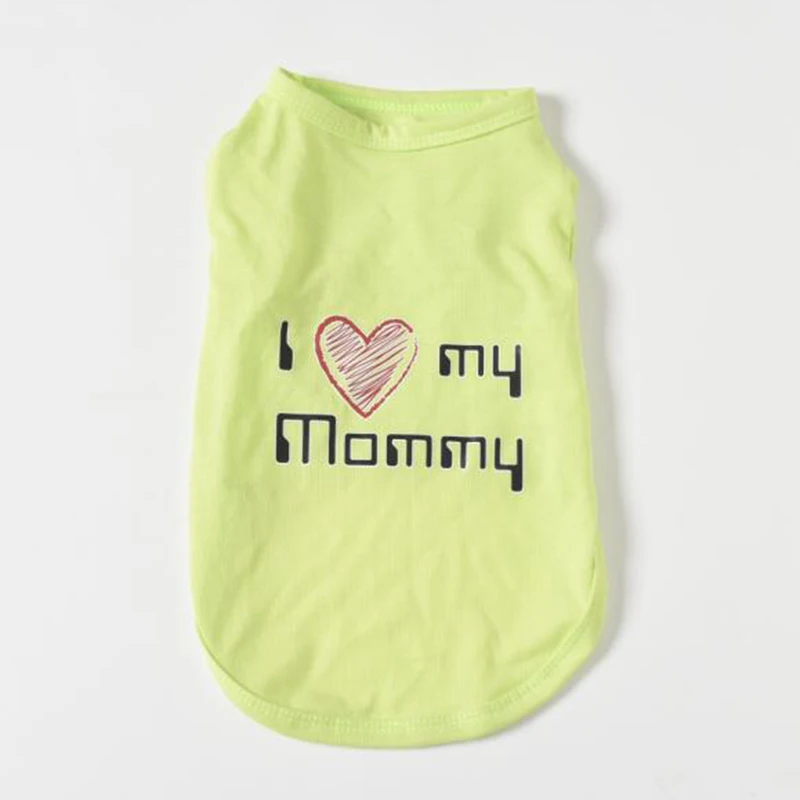 Ropa encantadora para mamá, papá, cachorro, camiseta, chaleco para perros pequeños, Shih Tzu, Pug, venta al por mayor, productos para mascotas - imagen 5