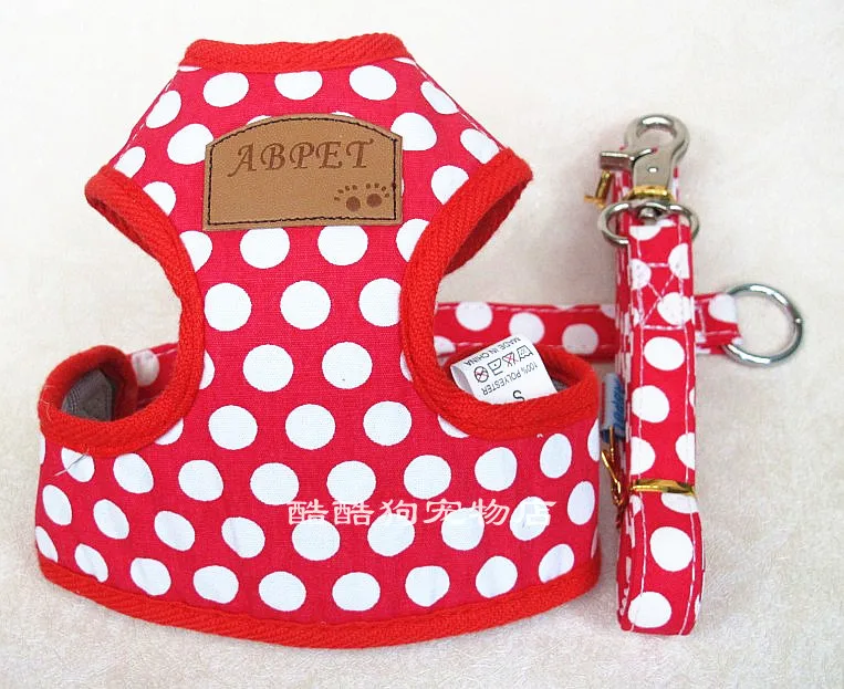 Arnés para perros y gatos pequeños, correa a cuadros, chaleco deportivo, ropa para mascotas, cuerda de tracción, 120cm, PT044 - imagen 4