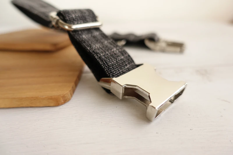 MUTTCO vende al por menor collar de alta calidad para perro THE BLACK SUIT diseño collar de perro 5 tamaños UDC007 - imagen 2