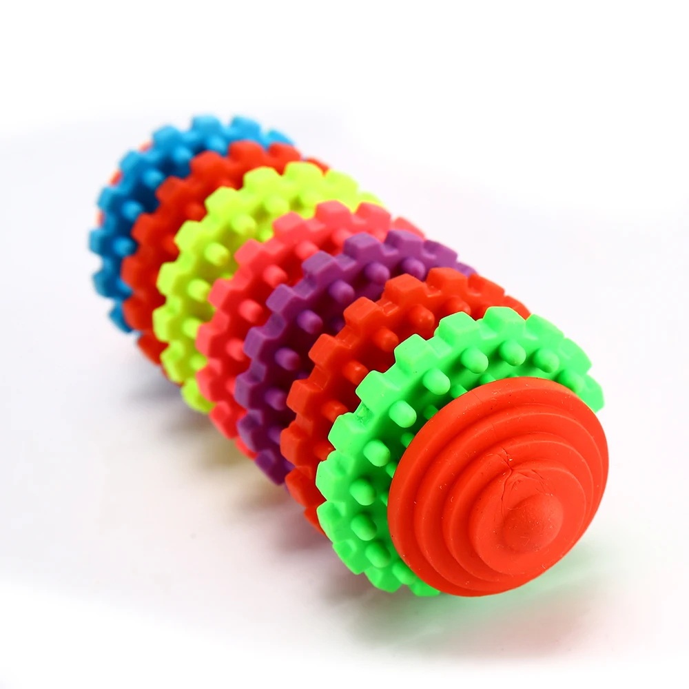 Juguete masticable de goma para perro, resistente al desgaste, interactivo para perros pequeños y grandes, juguetes de dientes limpios, accesorios para mascotas antimordeduras TY0050